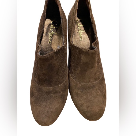 Cole Haan🚨NWOT Women's Nike Air Brown Suede Pull-on Ankle Booties Boots S7”NWOT - Picture 9 of 14